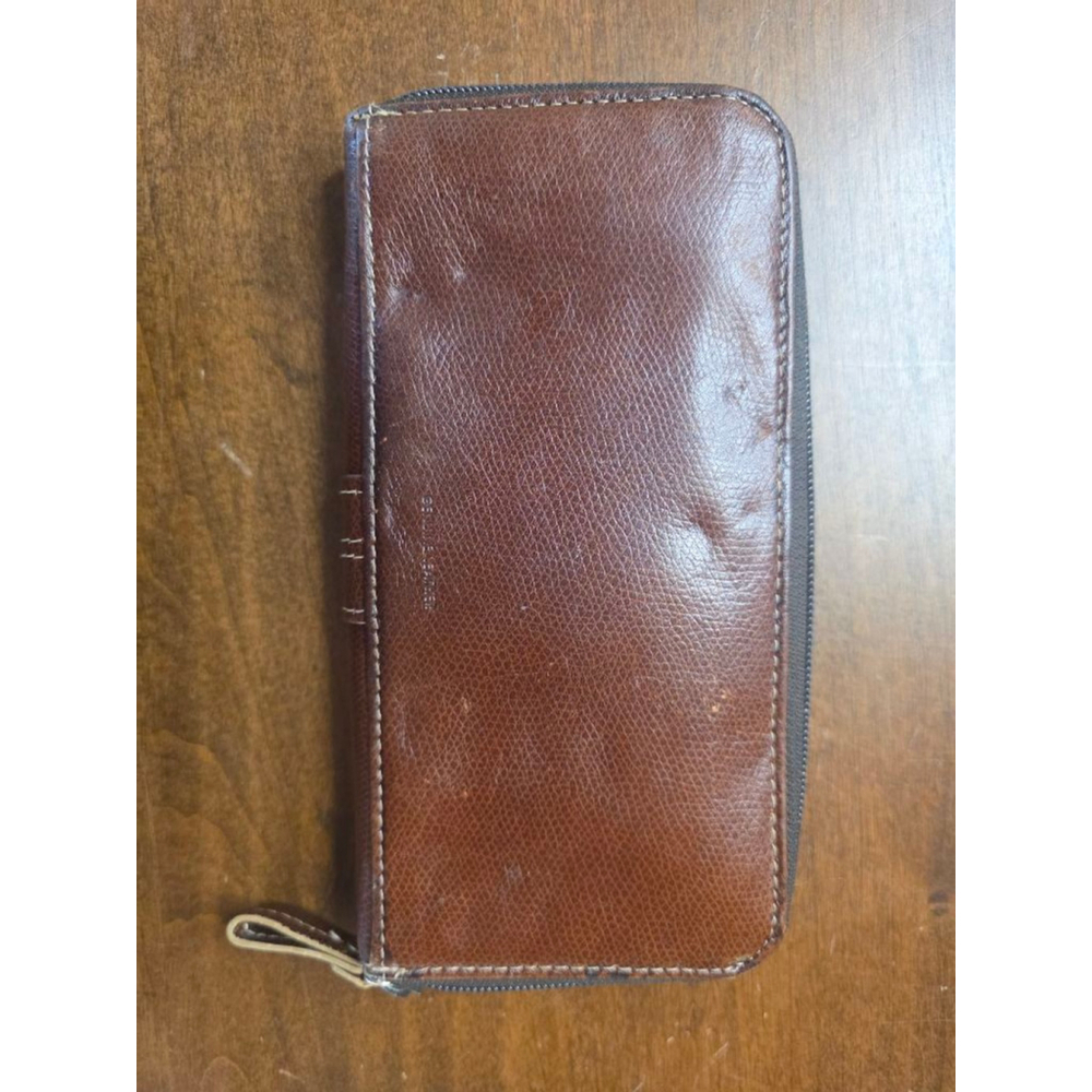 Women's Kenneth Cole Reaction Brown Studded Zip Wallet One Size - Picture 4 of 6